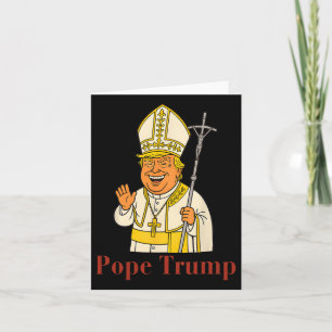 Paus Trump Grappig Trump Vaticaan Christelijk Retr Kaart