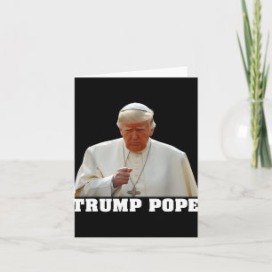 Paus Trump Grappig Trump Vaticaan Christelijk Retr Kaart