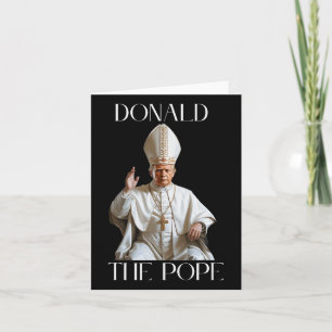Paus Trump Grappig Trump Vaticaan Christelijk Retr Kaart