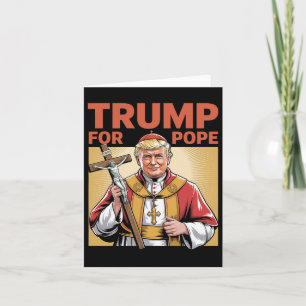 Paus Trump Grappig Trump Vaticaan Christelijk Retr Kaart