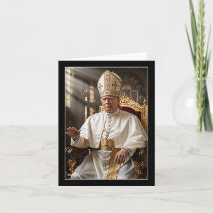 Paus Trump Grappig Trump Vaticaan Christelijk Retr Kaart