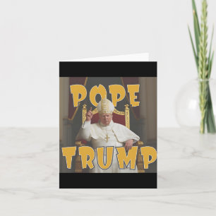 Paus Trump Grappig Trump Vaticaan Christelijk Retr Kaart