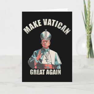 Paus Trump Grappig Trump Vaticaan Christelijk Retr Kaart