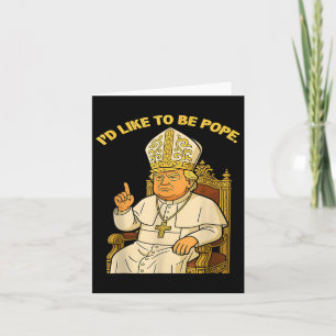Paus Trump Grappig Trump Vaticaan Christelijk Retr Kaart