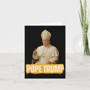 Paus Trump Grappig Trump Vaticaan Christelijk Retr Kaart