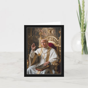 Paus Trump Grappig Trump Vaticaan Christelijk Retr Kaart