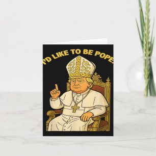 Paus Trump Grappig Trump Vaticaan Christelijk Retr Kaart