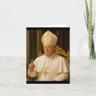 Paus Trump Grappig Trump Vaticaan Christelijk Retr Kaart