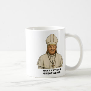 Paus Trump Grappig Trump Vaticaan Christelijk Retr Koffiemok