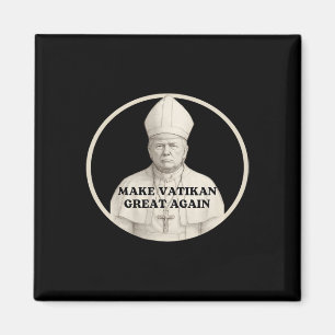 Paus Trump Grappig Trump Vaticaan Christelijk Retr Magneet