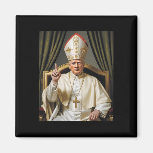 Paus Trump Grappig Trump Vaticaan Christelijk Retr Magneet