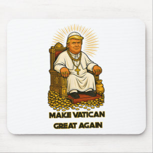 Paus Trump Grappig Trump Vaticaan Christelijk Retr Muismat