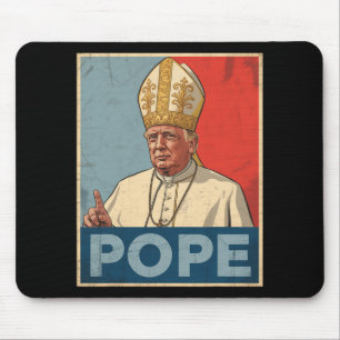 Paus Trump Grappig Trump Vaticaan Christelijk Retr Muismat
