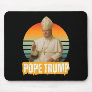 Paus Trump Grappig Trump Vaticaan Christelijk Retr Muismat