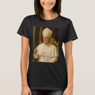 Paus Trump Grappig Trump Vaticaan Christelijk Retr T-shirt