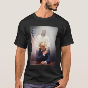 Paus Trump Grappig Trump Vaticaan Christelijk Retr T-shirt