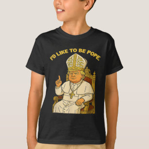 Paus Trump Grappig Trump Vaticaan Christelijk Retr T-shirt