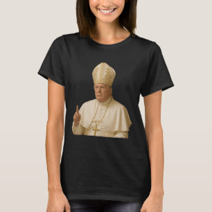 Paus Trump Grappig Trump Vaticaan Christelijk Retr T-shirt