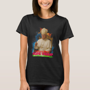 Paus Trump Grappig Trump Vaticaan Christelijk Retr T-shirt