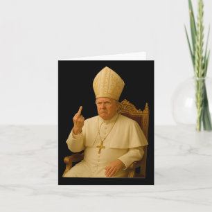 Paus Trump Grappige Trump Vaticaan Christelijke Re Kaart
