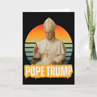 Paus Trump Grappige Trump Vaticaan Christelijke Re Kaart