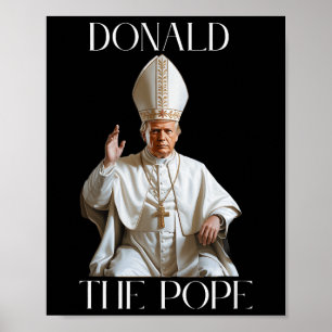 Paus Trump Grappige Trump Vaticaan Christelijke Re Poster