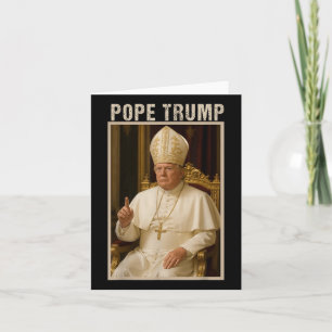 Paus Trump ,raar katholiek Trump-T-shirt Kaart
