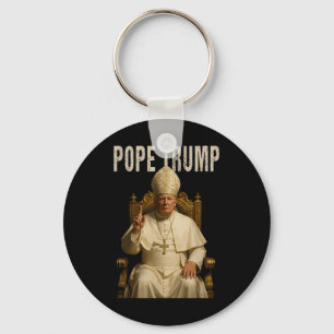 Paus Trump ,raar katholiek Trump-T-shirt Sleutelhanger