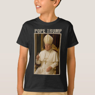 Paus Trump ,raar katholiek Trump-T-shirt T-shirt