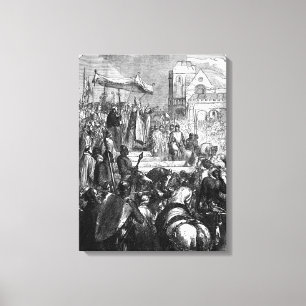 Paus Urban II Preaching the First Crusade Canvas Afdruk