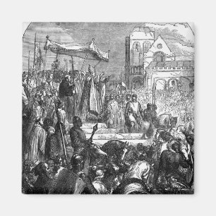 Paus Urban II Preaching the First Crusade Magneet