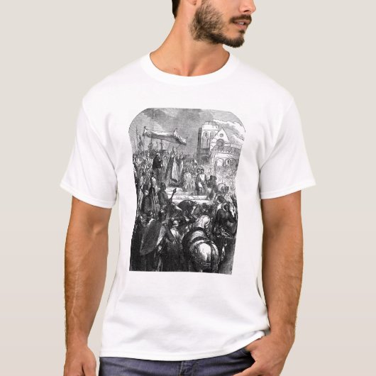 Paus Urban II Preaching the First Crusade T-shirt (Voorkant)