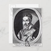 Paus Urban VIII Briefkaart (Voorkant / Achterkant)