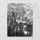 Paus Urbanus II predikt de Eerste Kruistocht Briefkaart (Voorkant)