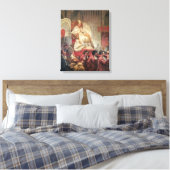 Paus VIII in St. Peter op de Sedia Gestatoria Canvas Afdruk (Insitu (Slaapkamer))