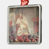 Paus VIII in St. Peter op de Sedia Gestatoria Metalen Ornament (Links)