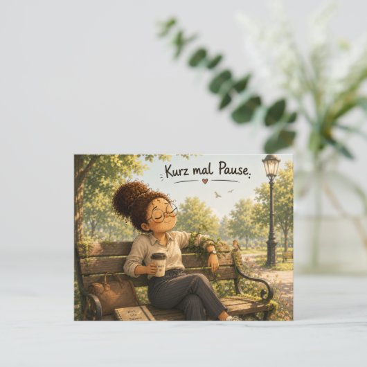 Pause Briefkaart (Staand voorkant)