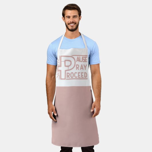 PAUSE PRAY PROCEED CHRISTELIJK SCHORT (Gedragen)