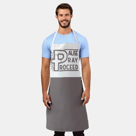 PAUSE PRAY PROCEED CHRISTELIJK SCHORT (Gedragen)