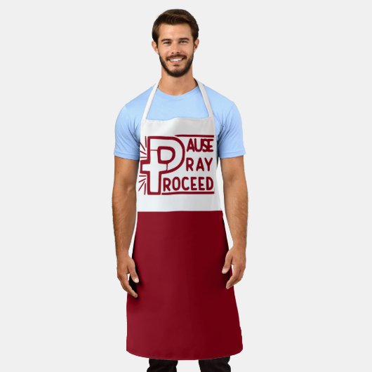 PAUSE PRAY PROCEED CHRISTELIJK SCHORT (Gedragen)