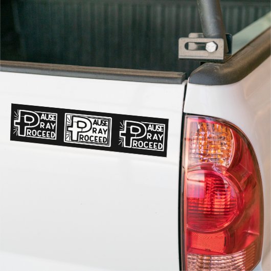 PAUSE to PRAY (PRAY), VERVOLG Bumpersticker (Op Truck)