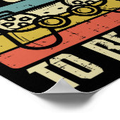 Paused My Game To Be Here Video Game Controller Bo Poster (Hoek)