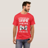 Paused my Gameo Be Here Ugly Christmas Video Gamer T-shirt (Voorkant volledig)