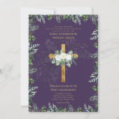 Pauselijke Rood Kruis Huwelijksmis Trouwplechtighe Kaart (Voorkant)