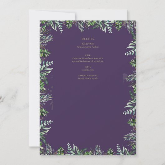 Pauselijke Rood Kruis Huwelijksmis Trouwplechtighe Kaart (Achterkant)