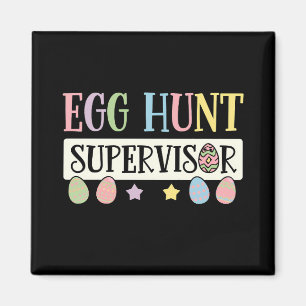 Pausjacht supervisor Funny Family Pasen Magneet