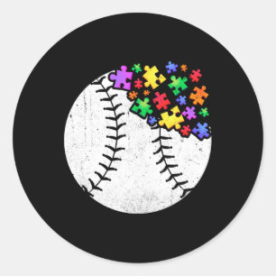 Pautisme Mannen Kind Autisme Ronde Sticker