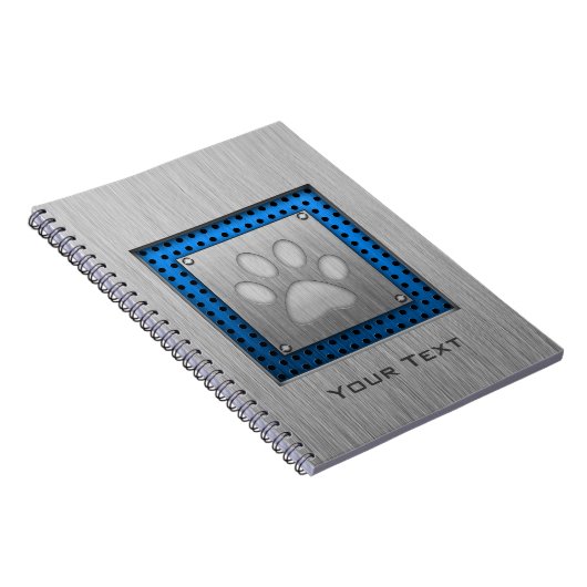 Pauw afdrukken; Metaalblik Notitieboek (Rechterzijde)