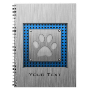 Pauw afdrukken; Metaalblik Notitieboek