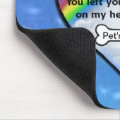 Pauw afdrukken op mijn hart muismat (Hoek)